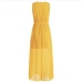 17V Neck Solid Sleeveless Maxi Dress For Women