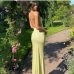 10Vacation Floral Backless Sleeveless Cami Maxi Dress