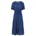 5Women Ruffles Off The Shoulder Dots Print Maxi Dress