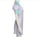 10 Contrast Color Patchwork Puff Sleeve Sheath Dress