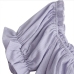 8 Pure Color Ruched Short Sleeve Summer Dresses