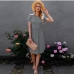 6Casual Commute Crew Neck Short Sleeve Dresses