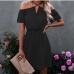 17Casual Off The Shoulder Short Sleeve Dress