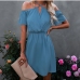 1Casual Off The Shoulder Short Sleeve Dress