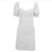 8Chic Pure Color Short Sleeve Dresses For Women
