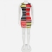 1Crew Neck Color Blocking Striped Casual Dresses