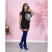 4Fashion Sexy Letter Printing Short Sleeve Sling Dress