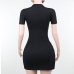 9Night Club Hollow Out Short Sleeve Mini Dress