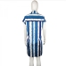 14Plus Size Contrast Color Striped Shirt Dress