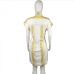 10Plus Size Contrast Color Striped Shirt Dress