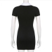 7Preppy Style Black Short Sleeve Dresses For Women