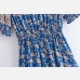 5Register Print Half Sleeve Print Casual Dress