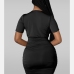 13Sexy V Neck Ruched Short Sleeve Sheath Dress 