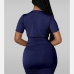 7Sexy V Neck Ruched Short Sleeve Sheath Dress 