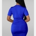 10Sexy V Neck Ruched Short Sleeve Sheath Dress 