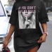 4Streetwear Abstract Print Plus Size T Shirt Dress