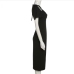 12Stylish Plain Short Sleeve Side Slit Midi Dresses