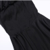 15Stylish Pure Color Ruffled Off The Shoulder Dress