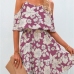 1Summer Chiffon Floral Cold Shoulder Short Dress