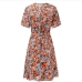 13Summer Chiffon Floral Short Sleeve Dresses