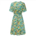 15Summer Chiffon Floral Short Sleeve Dresses