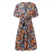 19Summer Chiffon Floral Short Sleeve Dresses