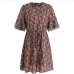 11Summer Chiffon  Floral Short Sleeve Short Dress