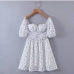 5Summer Fashion Lace Patch Off Shoulder Mini Dresses