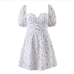 8Summer Fashion Lace Patch Off Shoulder Mini Dresses