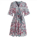 5Summer Floral Ruffles Short Sleeve Dress For Women