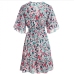 6Summer Floral Ruffles Short Sleeve Dress For Women