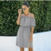 19Summer Urban Off Shoulder Short Sleeve Dresses