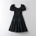 4Sweet Black Puff Sleeve Dresses