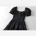 5Sweet Black Puff Sleeve Dresses