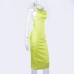 16 Backless Pure Color Sleeveless Midi Dress