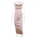 18 Backless Pure Color Sleeveless Midi Dress