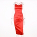 21 Backless Pure Color Sleeveless Midi Dress