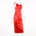 22 Backless Pure Color Sleeveless Midi Dress