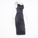 26 Backless Pure Color Sleeveless Midi Dress