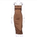 28 Backless Pure Color Sleeveless Midi Dress