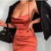 37 Backless Pure Color Sleeveless Midi Dress