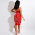 29 Hot Drilling Zipper Up Knee Length  Sleeveless Club Dress