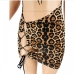 7 Leopard Print Lace Up Sleeveless Dress