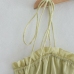 5 Pure Color Ruffled Sleeveless Mini Dress