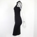 6 Pure Color Zip Up Sleeveless Dress