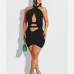 7 Sexy Halter Backless Hollowe Out Bodycon Dress