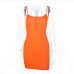 6 Sexy Pure Color Button Down Sleeveless Mini Dress