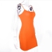 7 Sexy Pure Color Button Down Sleeveless Mini Dress