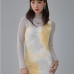 6 Sexy Tie-Dyed Irregular Sleeveless Dress
