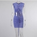 12 Sexy V Neck  Sleeveless Knitting Dress